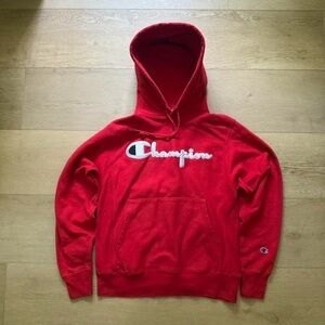 Champion Bold Red Pullover Hoodie